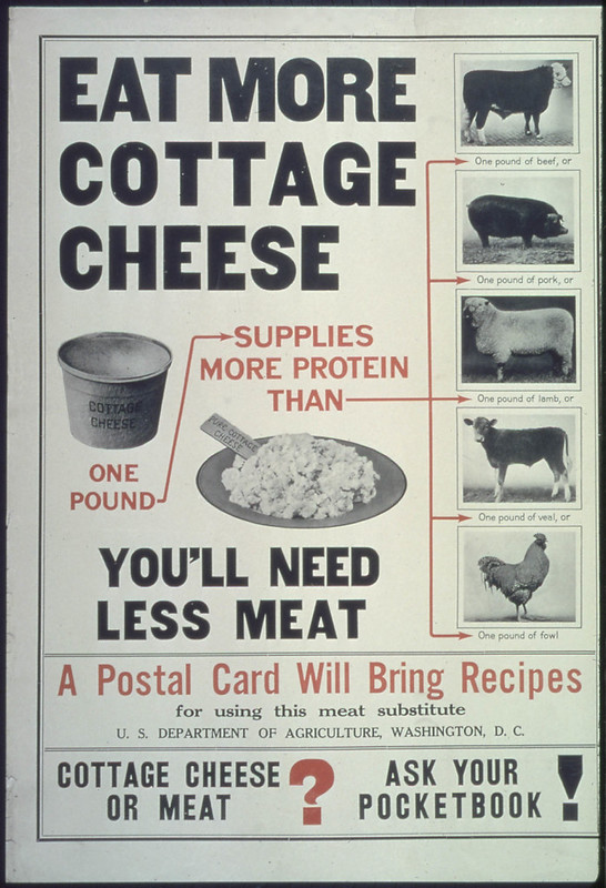 Poster advertising cheese