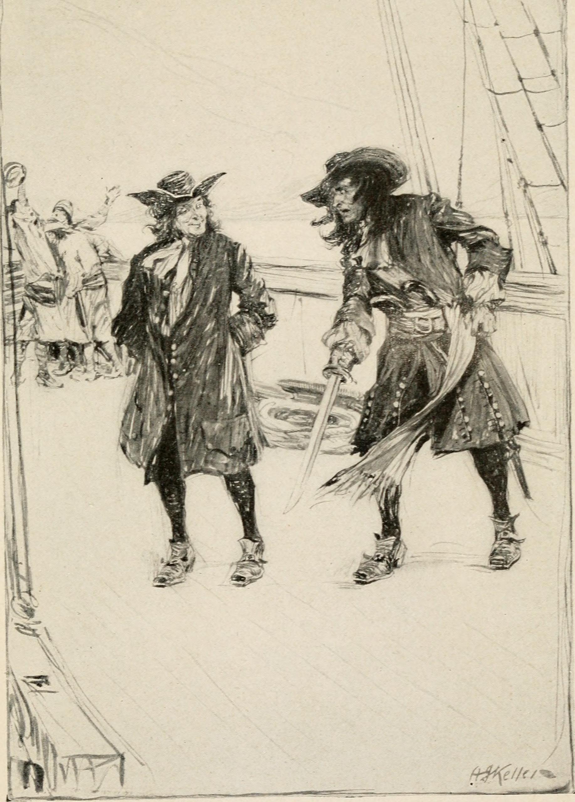 Illustration of two pirates